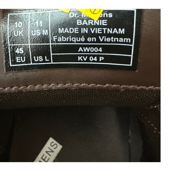 Dr Marten Barnie Brown Leather Boots Mens size 11 - Picture 7 of 7